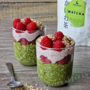 Matcha chia pudingas